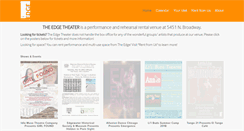 Desktop Screenshot of edgetheater.com